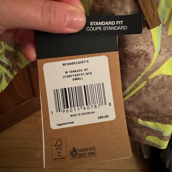 NWT The North Face Tanager Anorak Prairie Paintbrush Ski Hooded Jacket Zip Neck - Picture 7 of 8